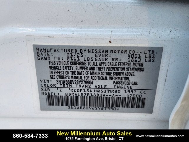 2025 Nissan Sentra SR