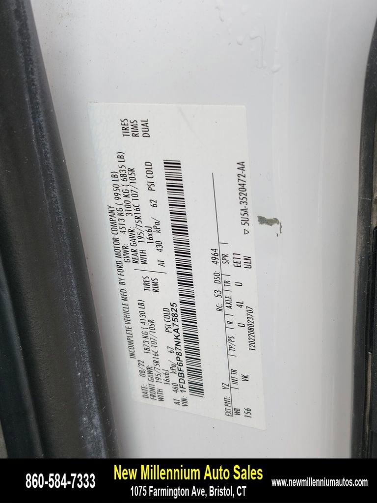 2022 Ford Transit Cutaway Base